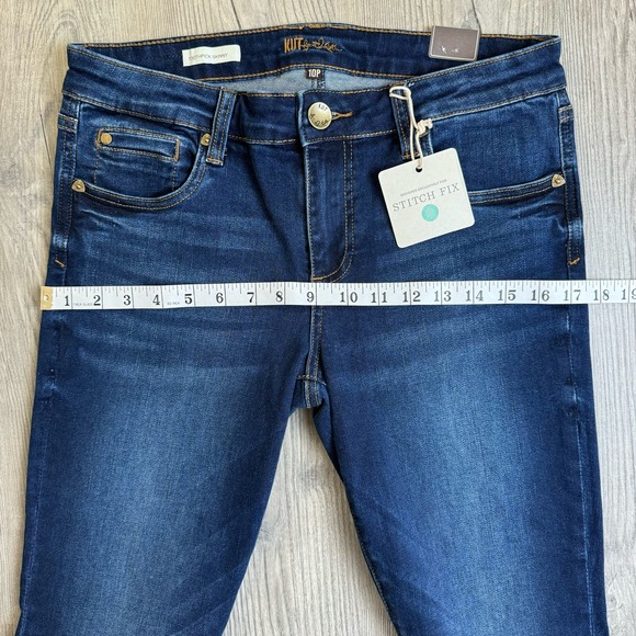 Kut From the Kloth Toothpick Skinny Jeans Women’s Size 10 Petite Dark Wash - Picture 6 of 11